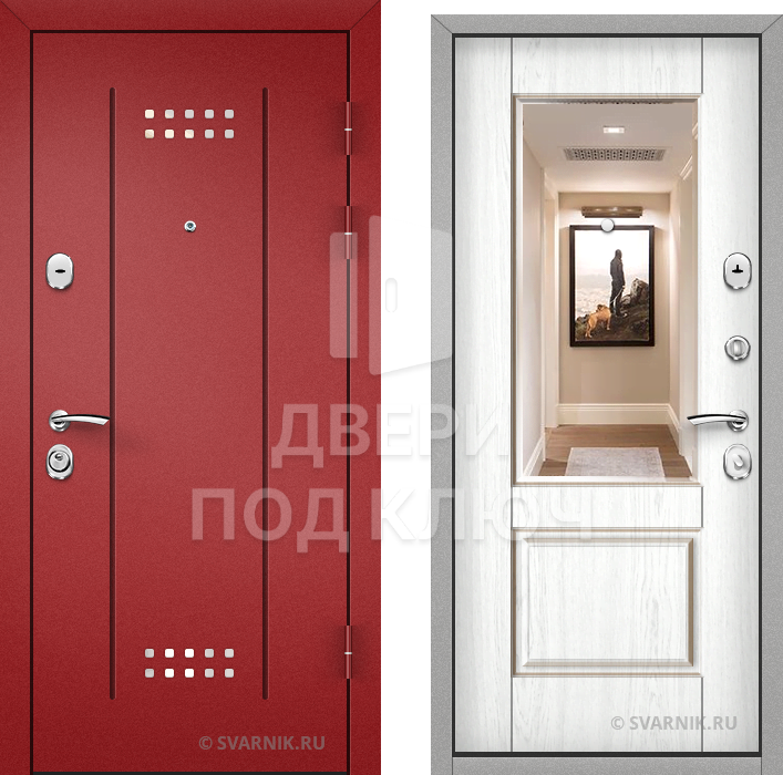 Утепленная входная дверь в коттедж ДПК-9886