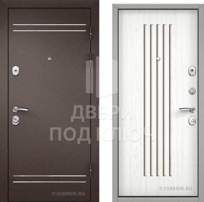 Входная утепленная дверь в офис ДПК-9964