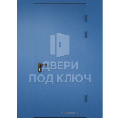 Тамбурная дверь с перегородкой и порошковым покрытием ДПК-14727